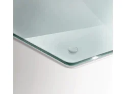 Tulup Schneidebrett Transparente Schneidebrett 40x34 cm Sechseckiges Schneidebrett Küchen Schneidebrett Glas