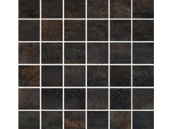 Vabene Mosaikfliese Allora Due Nero Feinsteinzeug Anthrazit 30 cm x 30 cm