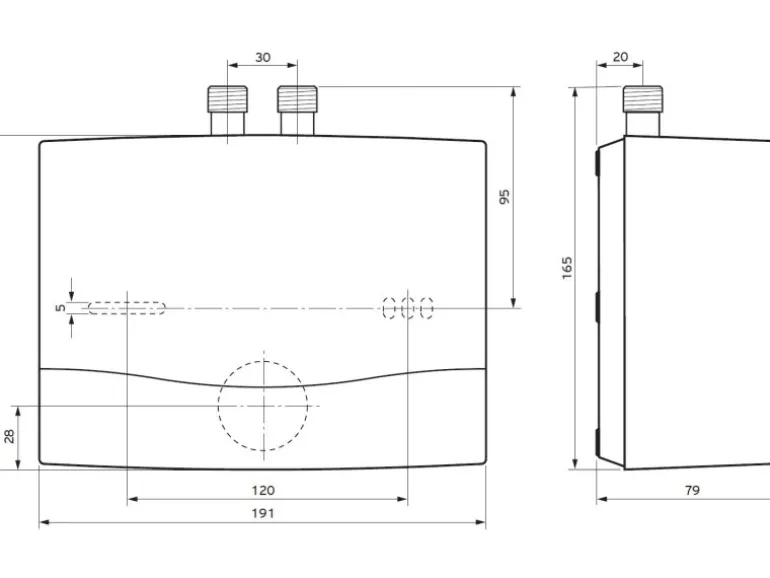 Vaillant Kleindurchlauferhitzer miniVED H 3/3 N Hydraulisch 3,5 kW