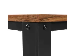 Vasagle Servierwagen 3 Ebenen 40 cm x 60,6 cm x 78 cm Vintagebraun-Schwarz