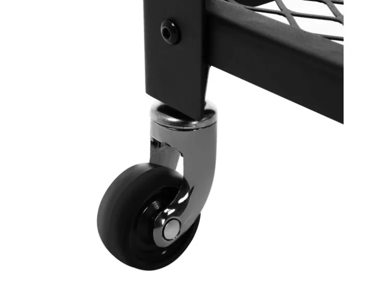 Vasagle Servierwagen 3 Ebenen 40 cm x 60,6 cm x 78 cm Vintagebraun-Schwarz