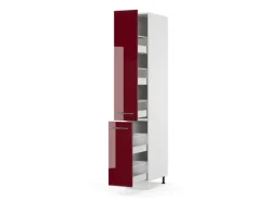 Vicco Apothekerschrank Fame-Line Medizinschrank für die Küche Bordeaux Hochglanz/Weiß 30 cm