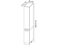 Vicco Apothekerschrank R-Line Medizinschrank für die Küche Artisan-Eiche/Goldkraft Eiche 30 cm