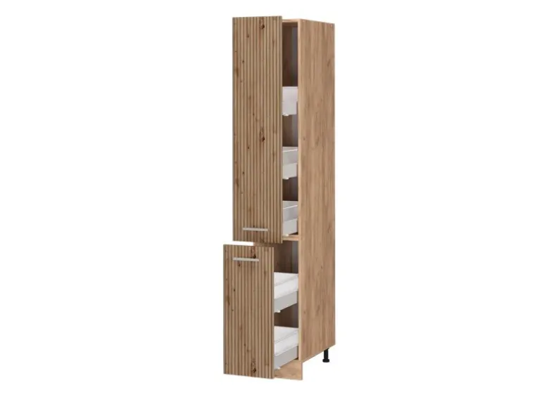 Vicco Apothekerschrank R-Line Medizinschrank für die Küche Artisan-Eiche/Goldkraft Eiche 30 cm
