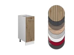 Vicco Apothekerschrank R-Line Artisan-Eiche/Weiß 30 cm ohne Arbeitsplatte