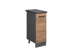 Vicco Apothekerschrank R-Line Goldkraft Eiche/Anthrazit 30 cm AP Anthrazit