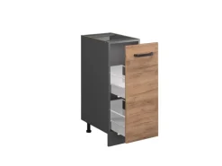 Vicco Apothekerschrank R-Line Goldkraft Eiche/Anthrazit 30 cm AP Anthrazit