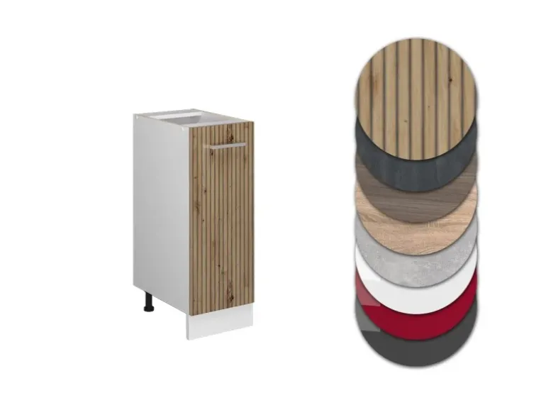 Vicco Apothekerschrank R-Line Medizinschrank für die Küche Artisan-Eiche/Weiß 30 cm AP Eiche