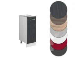 Vicco Apothekerschrank R-Line Medizinschrank für die Küche Schwarz Beton 30 cm ohne Arbeitsplatte