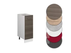 Vicco Apothekerschrank R-Line Medizinschrank für die Küche Grau/Weiß 30 cm ohne Arbeitsplatte