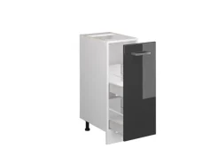 Vicco Apothekerschrank R-Line Anthrazit Hochglanz/Weiß 30 cm ohne Arbeitsplatte