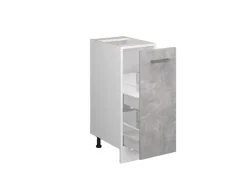 Vicco Apothekerschrank R-Line Medizinschrank für die Küche Beton/Weiß 30 cm AP Anthrazit