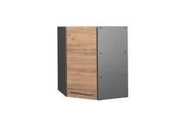 Vicco Eckhängeschrank Fame-Line Küchen-Eckschrank Goldkraft Eiche/Anthrazit 57 cm