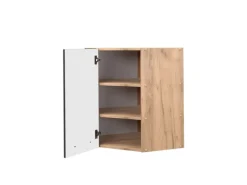 Vicco Eckhängeschrank Fame-Line Anthrazit Hochglanz/Goldkraft Eiche 57 cm