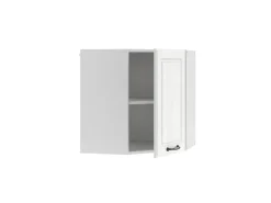 Vicco Eckhängeschrank R-Line Küchen-Eckschrank Weiß Landhaus/Weiß 57 cm