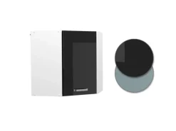 Vicco Eckhängeschrank R-Line Küchen-Eckschrank Schwarz Hochglanz/Weiß 57 cm