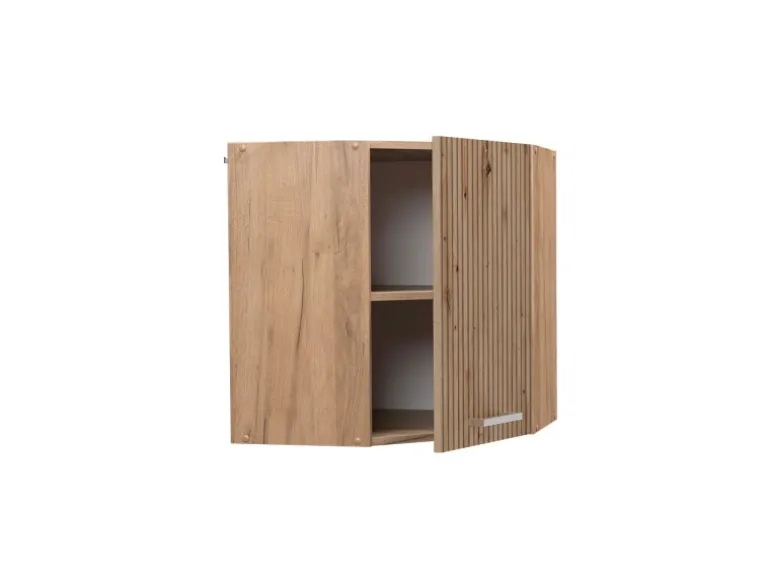 Vicco Eckhängeschrank R-Line Küchen-Eckschrank Artisan-Eiche/Goldkraft Eiche 57 cm