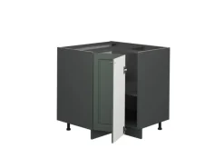 Vicco Eckunterschrank Fame-Line Grün-Gold Landhaus/Anthrazit 81 cm AP Anthrazit