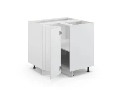 Vicco Eckunterschrank Fame-Line Weiß Landhaus/Weiß 81 cm ohne Arbeitsplatte