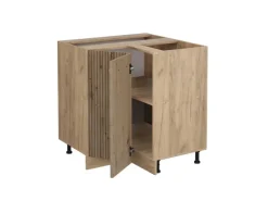 Vicco Eckunterschrank R-Line Artisan-Eiche/Goldkraft Eiche 76 cm ohne Arbeitsplatte