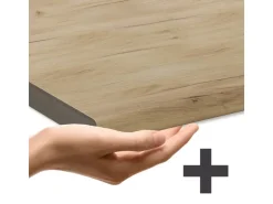 Vicco Fame-Line Eckküche Dunkelblau Hochglanz/Anthrazit 227 x 287 cm AP Eiche ohne E-Geräte