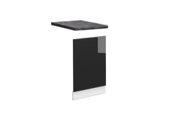 Vicco Frontblende Fame-Line Schwarz Eiche hochglanz/Weiß 45 cm AP Anthrazit