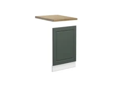 Vicco Frontblende Fame-Line Geschirrspüler Fronttür Grün-Gold Landhaus/Weiß 45 cm AP Eiche