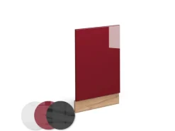 Vicco Frontblende Fame-Line Bordeaux Hochglanz/Goldkraft Eiche 45 cm AP Anthrazit