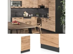 Vicco Frontblende R-Line Goldkraft Eiche/Anthrazit 45 cm ohne Arbeitsplatte