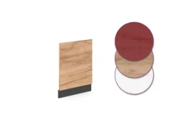 Vicco Frontblende R-Line Goldkraft Eiche/Anthrazit 45 cm ohne Arbeitsplatte