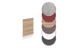 Vicco Frontblende R-Line Geschirrspüler Fronttür Sonoma/Weiß 45 cm ohne Arbeitsplatte