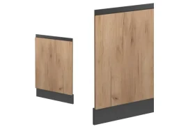 Vicco Frontblende R-Line Goldkraft Eiche/Anthrazit 45 cm J-Shape ohne Arbeitsplatte