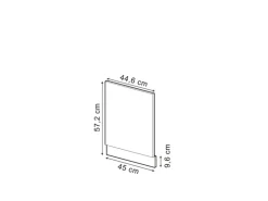 Vicco Frontblende R-Line Geschirrspüler Fronttür Blau-Grau/Anthrazit AP Marmor