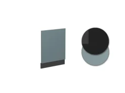 Vicco Frontblende R-Line Geschirrspüler Fronttür Blau-Grau/Anthrazit AP Marmor
