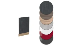 Vicco Frontblende R-Line Schwarz Beton/Goldkraft Eiche 45 cm ohne Arbeitsplatte