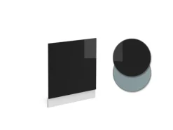 Vicco Frontblende R-Line Schwarz Hochglanz/Weiß 60 cm ohne Arbeitsplatte