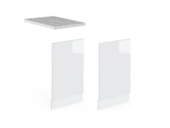 Vicco Frontblende R-Line Weiß Hochglanz/Weiß 45 cm ohne Arbeitsplatte