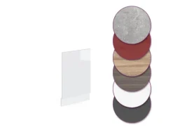 Vicco Frontblende R-Line Weiß Hochglanz/Weiß 45 cm ohne Arbeitsplatte