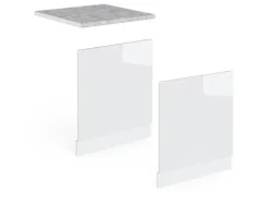 Vicco Frontblende R-Line Weiß Hochglanz/Weiß 60 cm ohne Arbeitsplatte