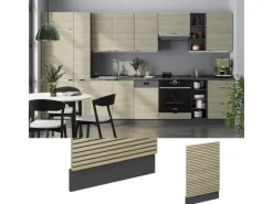 Vicco Geschirrspülblende Fame-Line Eiche Paneel 45 cm