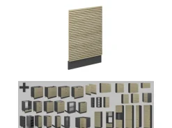 Vicco Geschirrspülblende Fame-Line Eiche Paneel 45 cm