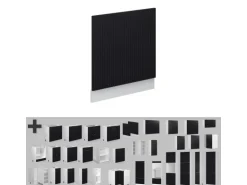 Vicco Geschirrspülblende Fame-Line Schwarz Gestreift 60 cm ohne Arbeitsplatte