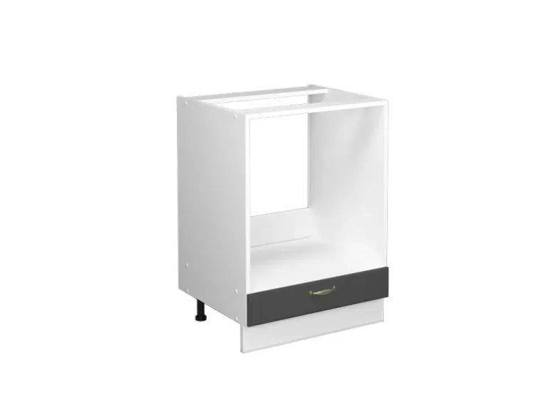 Vicco Herdumbauschrank Fame-Line Anthrazit/Weiß 60 cm ohne Arbeitsplatte