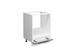 Vicco Herdumbauschrank Fame-Line Dunkelblau Hochglanz/Weiß 60 cm ohne Arbeitsplatte