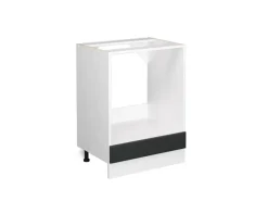 Vicco Herdumbauschrank R-Line Anthrazit Landhaus/Weiß 60 cm ohne Arbeitsplatte