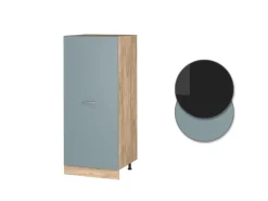 Vicco Herdumbauschrank R-Line Küchenkommode Blau-Grau/Goldkraft Eiche 60 cm