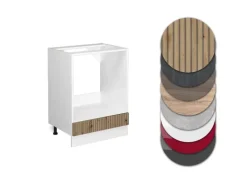 Vicco Herdumbauschrank R-Line Artisan-Eiche/Weiß 60 cm ohne Arbeitsplatte