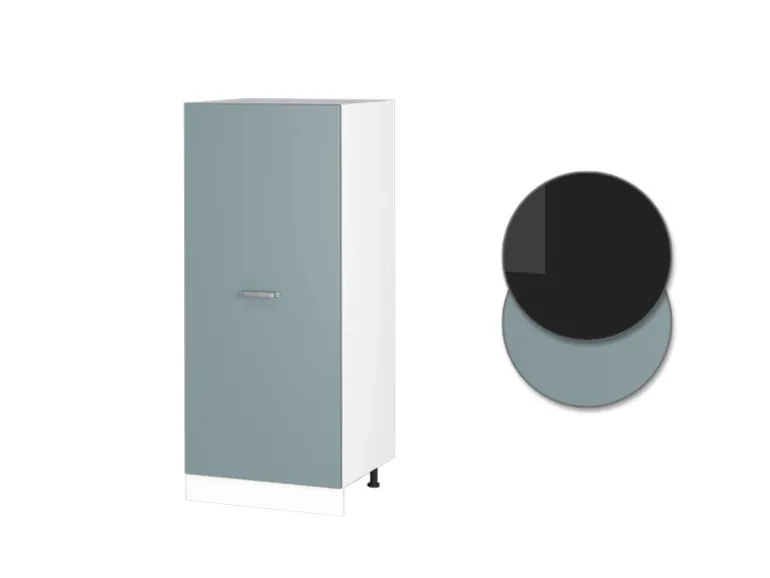 Vicco Herdumbauschrank R-Line Küchenkommode Blau-Grau/Weiß 60 cm