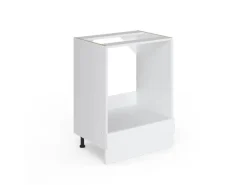 Vicco Herdumbauschrank R-Line Weiß Hochglanz/Weiß 60 cm ohne Arbeitsplatte