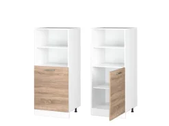 Vicco Herdumbauschrank R-Line Herdschrank Sonoma/Weiß 60 cm